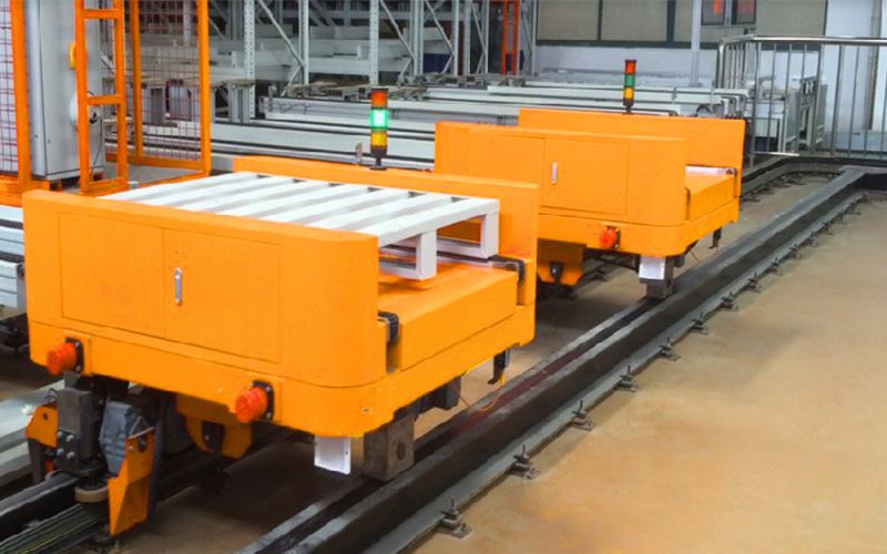 rgv軌道送料車為什么大多采用滑觸線供電